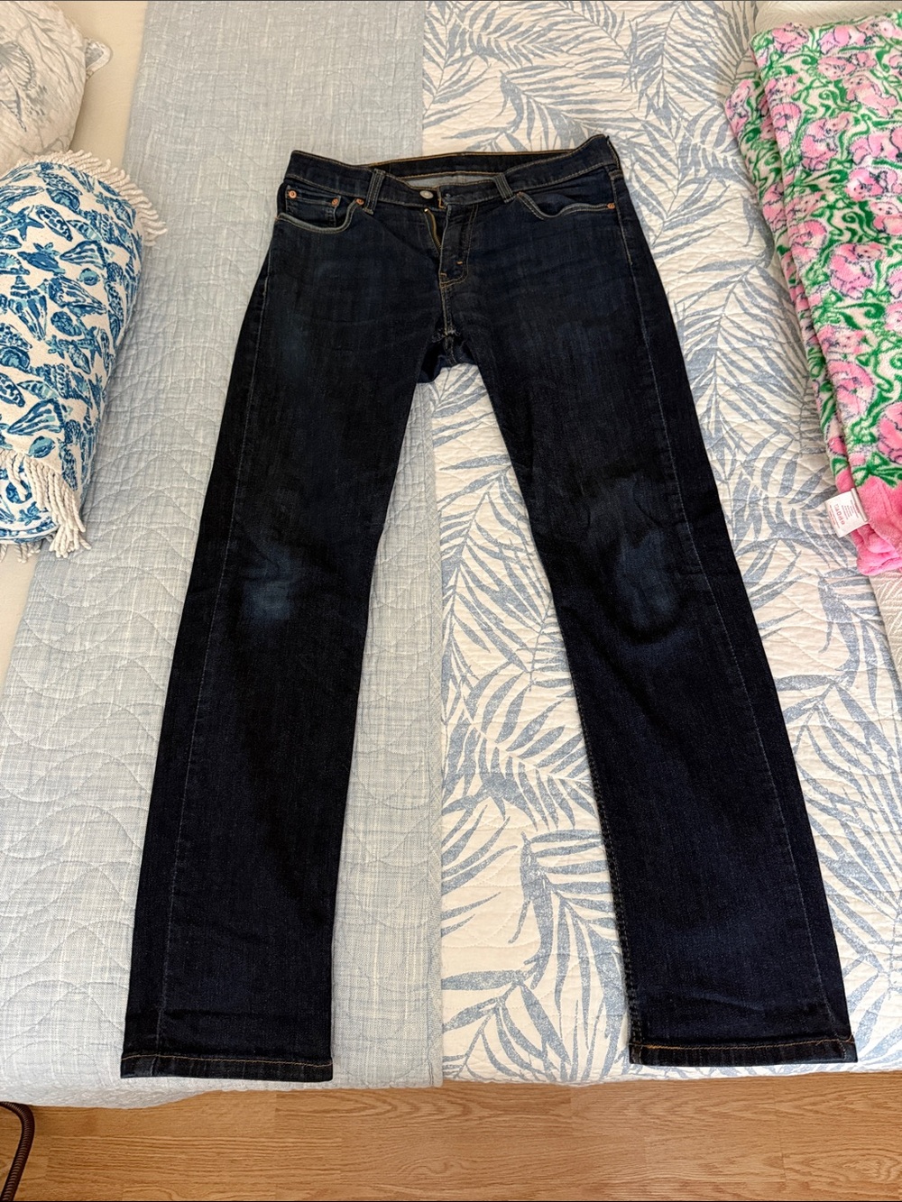 Levi's Men's Straight Jeans in Dark Indigo